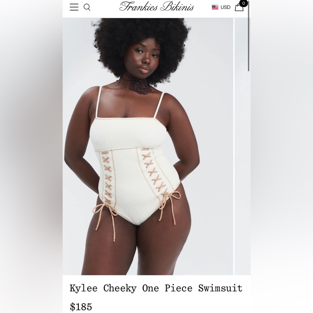 Frankie’s Bikinis Kylee Crinkle One Piece
